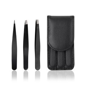 Three Piece Set Of Stainless Steel Eyebrow Plucking Forceps For Eyebrow Trimming Tools
